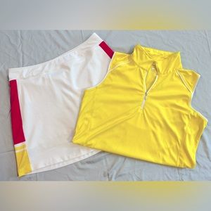 Women’s Slazenger Golf Bundle: Sleeveless Polo and Pull-on Skort